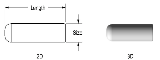 Pin Diagonal Length Dowel Pins