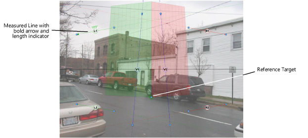 Adjusting the Camera Match Control Lines and Reference Target