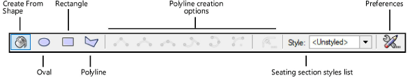 Creating seating sections