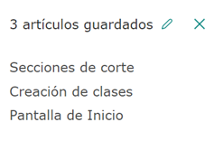 List of favorites